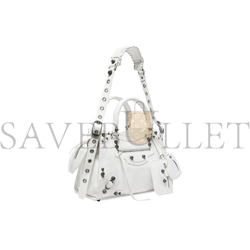 BALENCIAGA SMALL WHITE NEO CAGOLE CITY HANDBAGS FOR WOMEN 736046210B09104 (33*20.8*13.5cm) BALENCIAGA SMALL WHITE NEO CAGOLE CITY HANDBAGS FOR WOMEN 736046210B09104 (33*20.8*13.5cm)